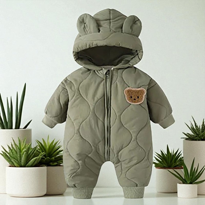 Combinaison Bébé Manteau Ourson - Vert