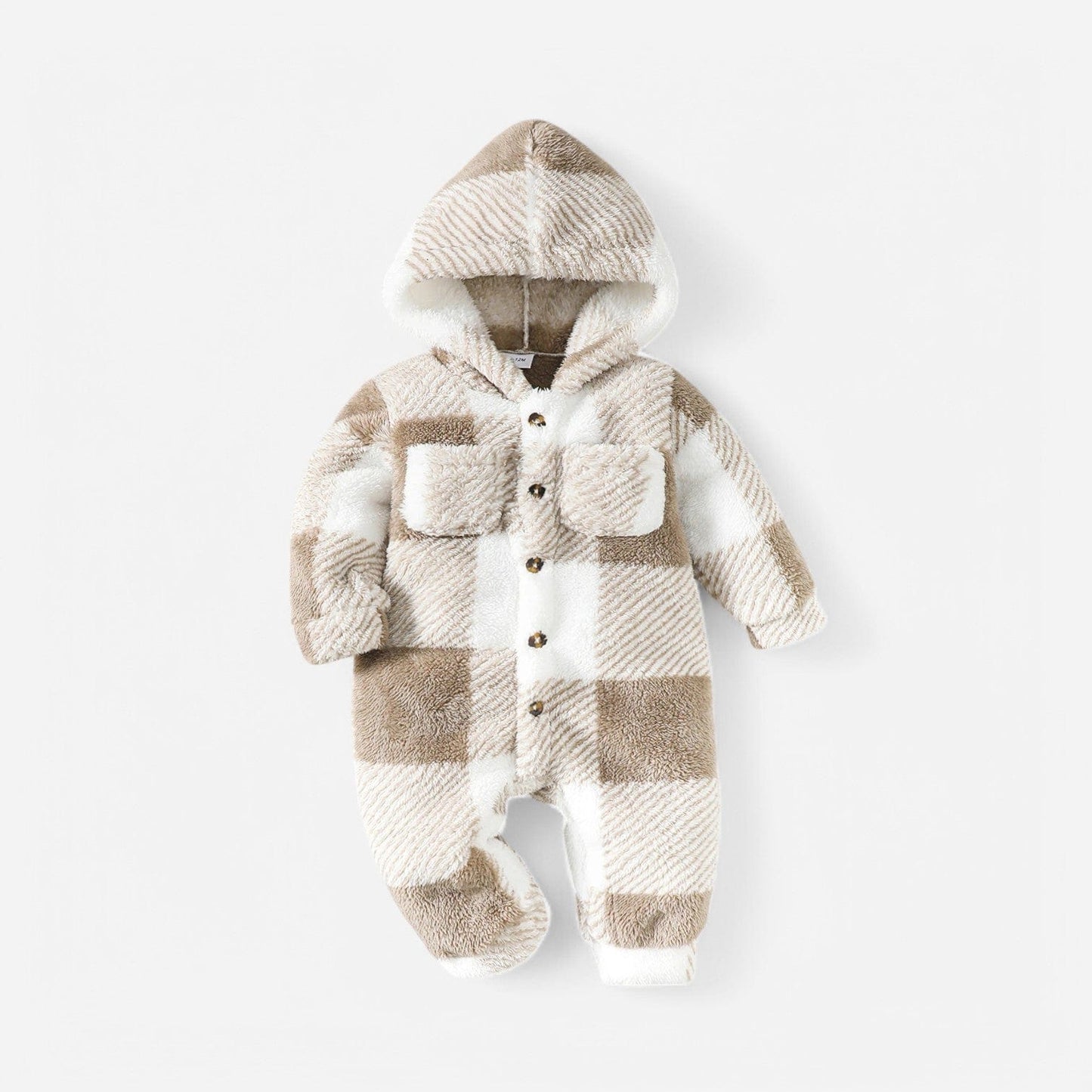 Combinaison Bebe Capuche Fourrure - Beige
