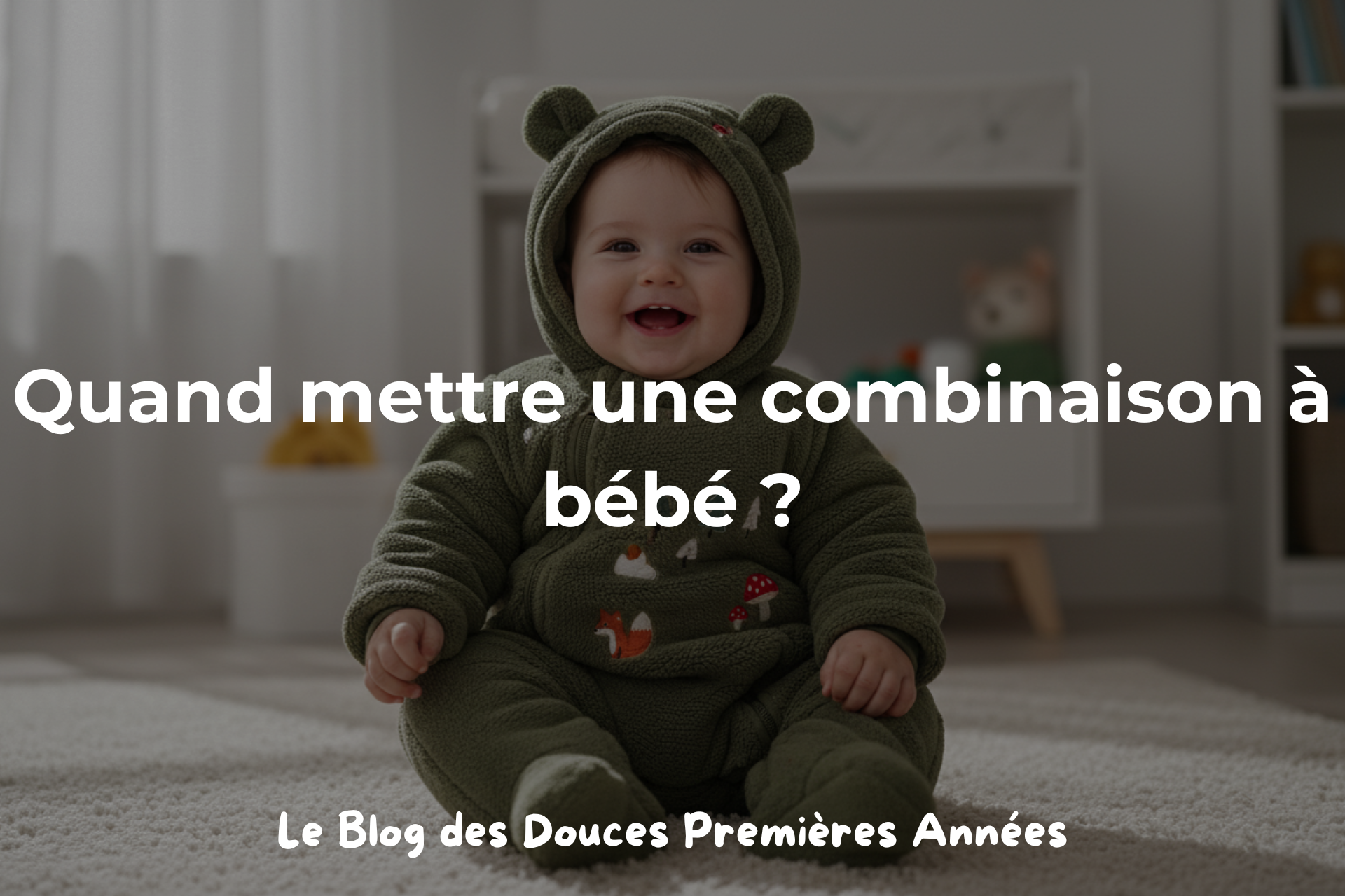 Quand mettre une combinaison à bébé ?