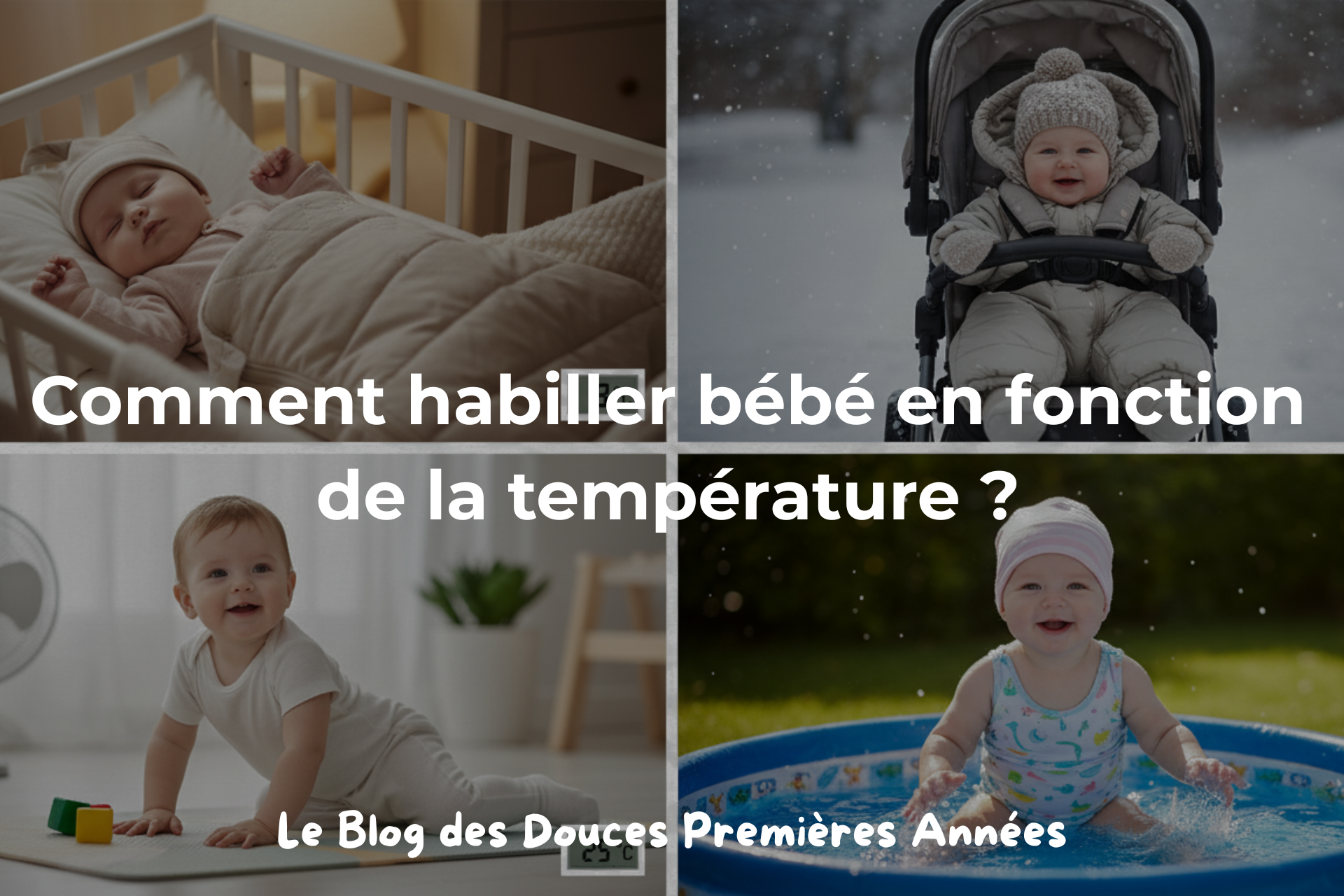 Comment habiller bébé en fonction de la température ?