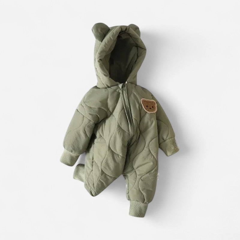 Combinaison Bébé Manteau Ourson - Vert