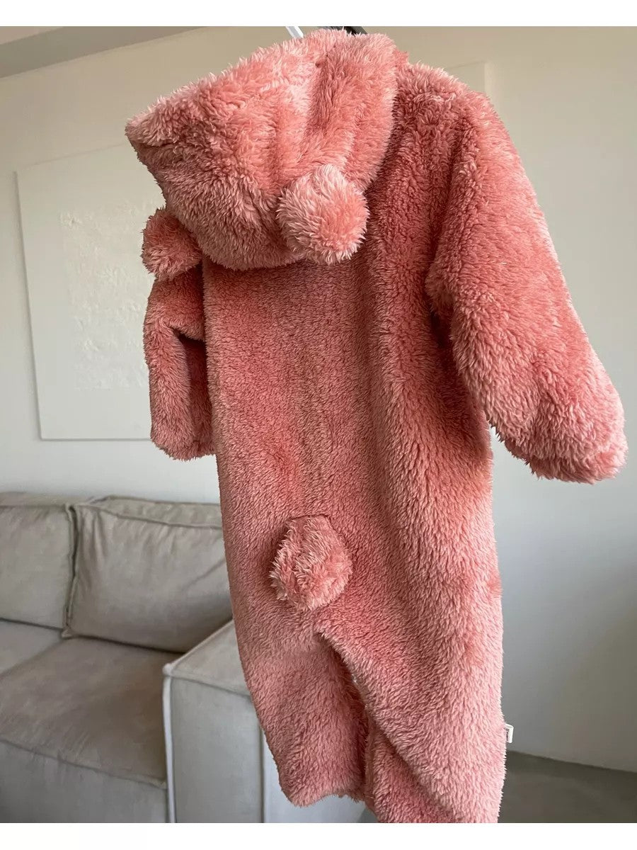 Combinaison polaire pour bebe - Rose