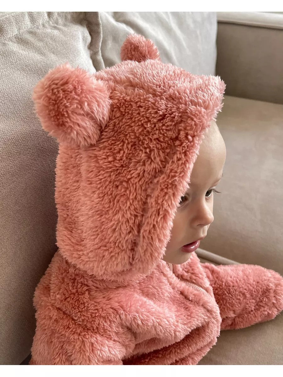 Combinaison polaire pour bebe - Rose