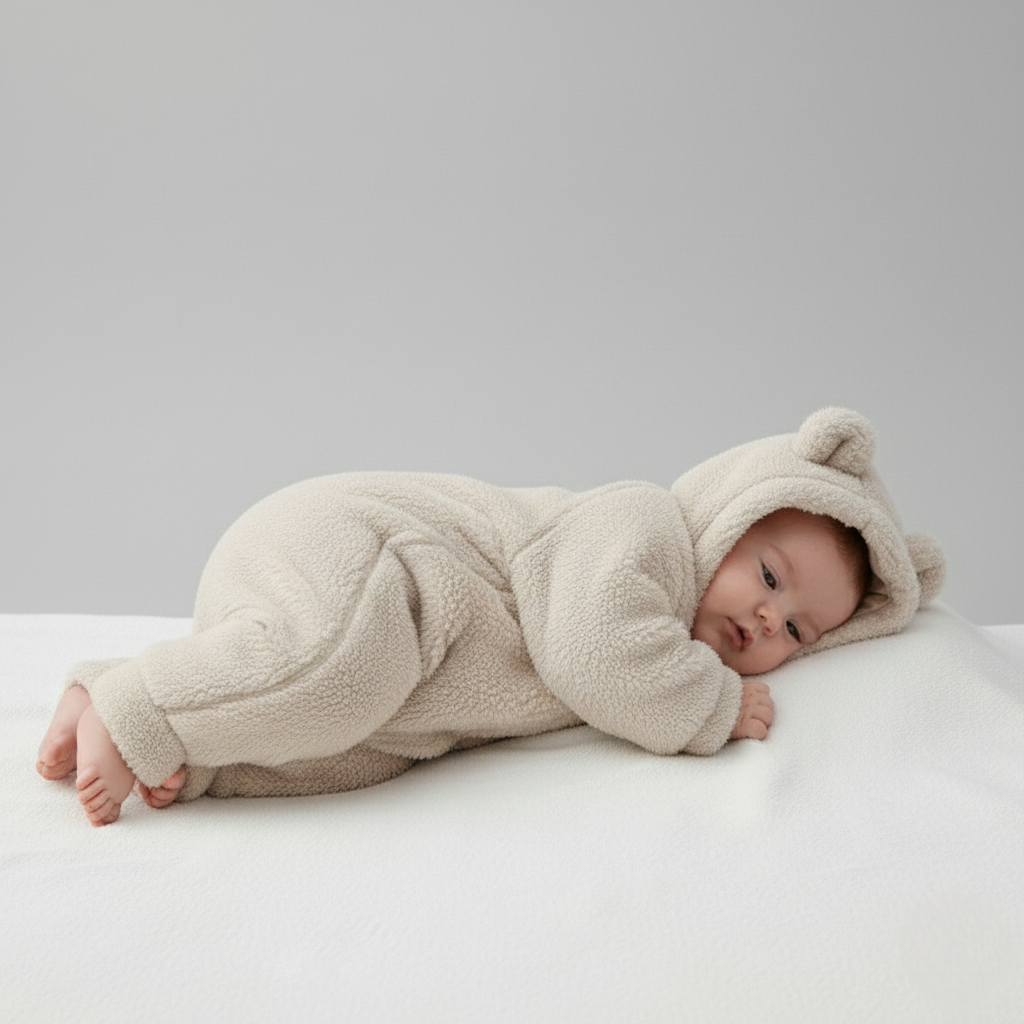 Combinaison polaire pour bebe - Beige
