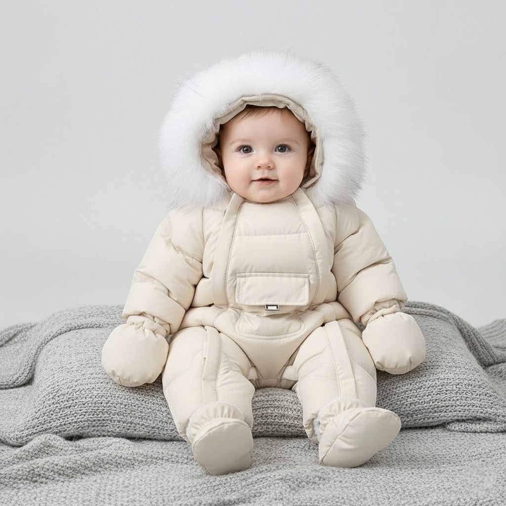 Combinaison Ski Bebe Fille - Beige