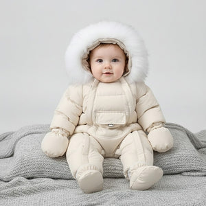 Combinaison Ski Bebe Fille - Beige