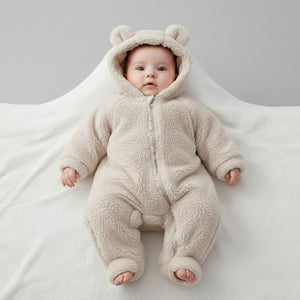 Combinaison polaire pour bebe - Beige