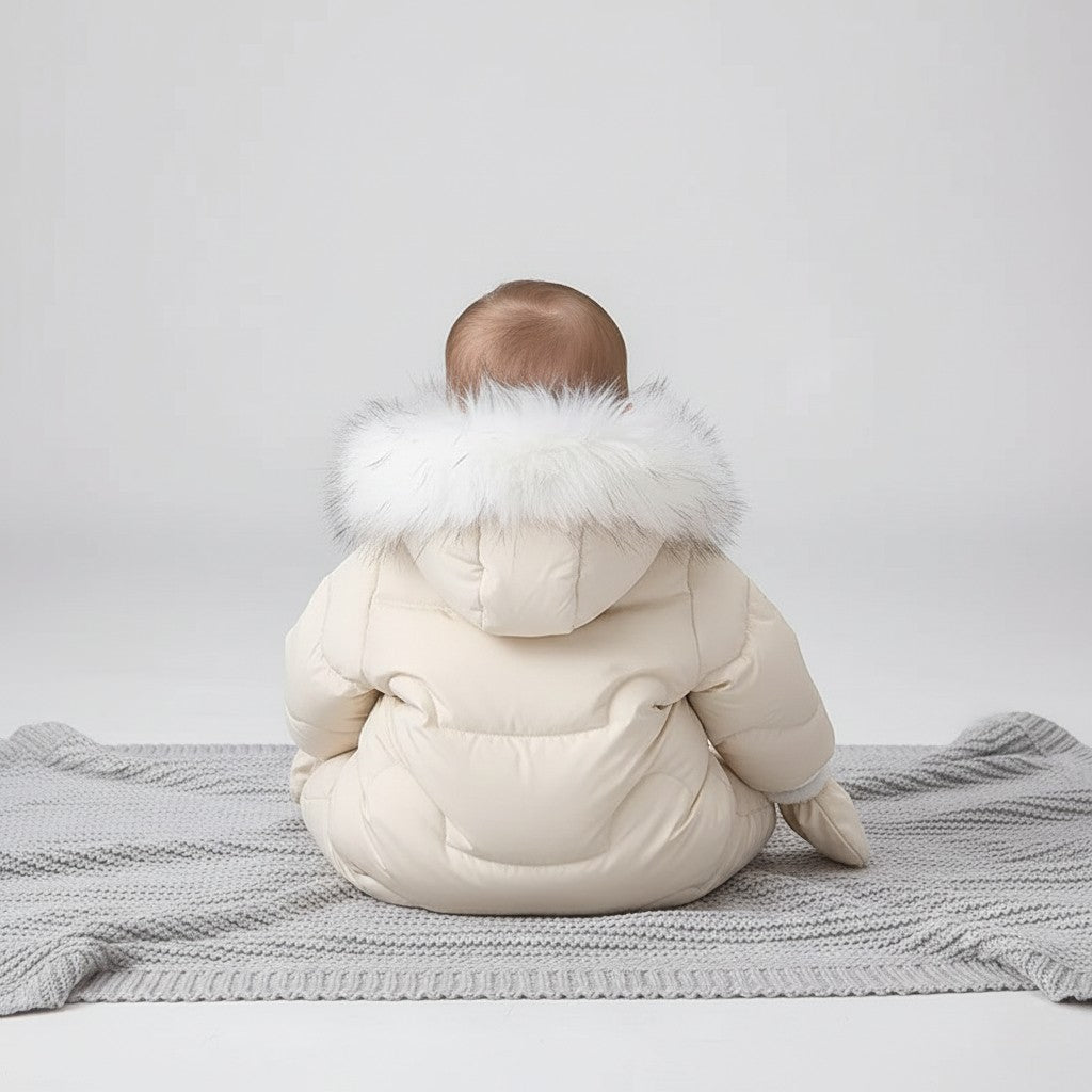 Combinaison Ski Bebe Fille - Beige