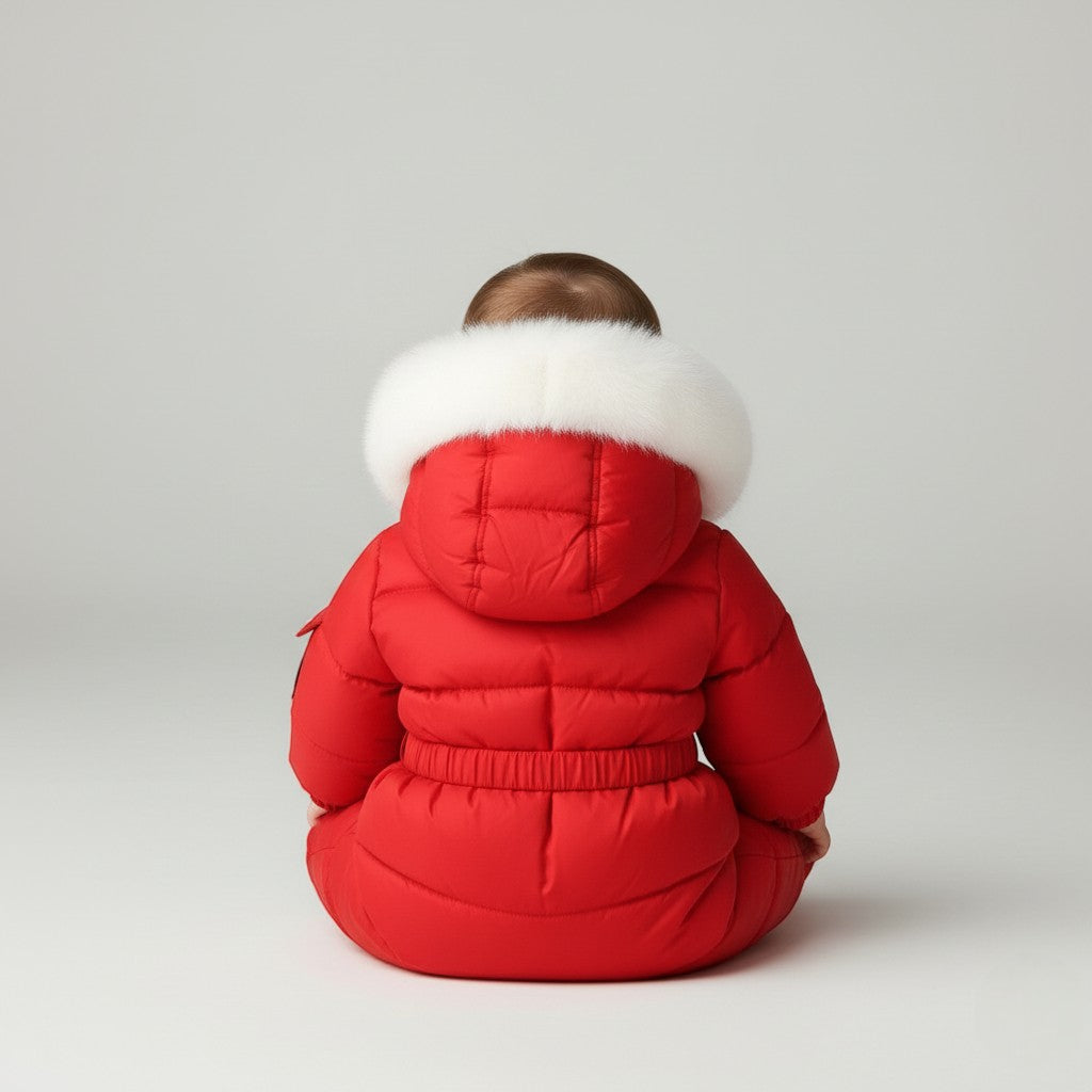 Combinaison Doudoune Bebe - Rouge