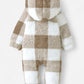 Combinaison Bebe Capuche Fourrure - Beige