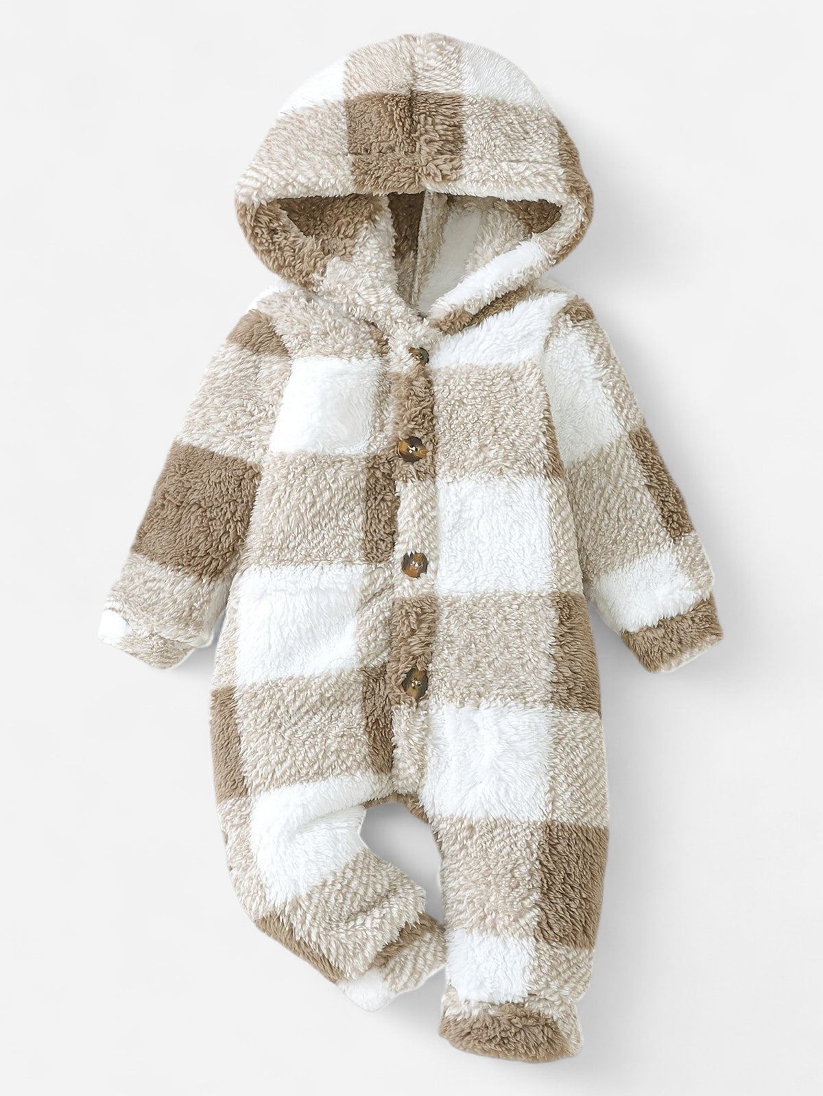 Combinaison Bebe Capuche Fourrure - Beige