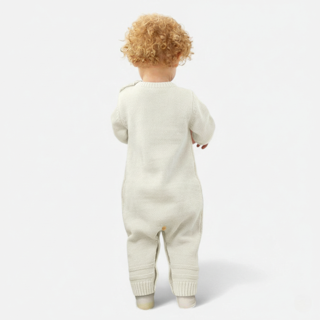 Combinaison Bébé Lapin Blanc Laine