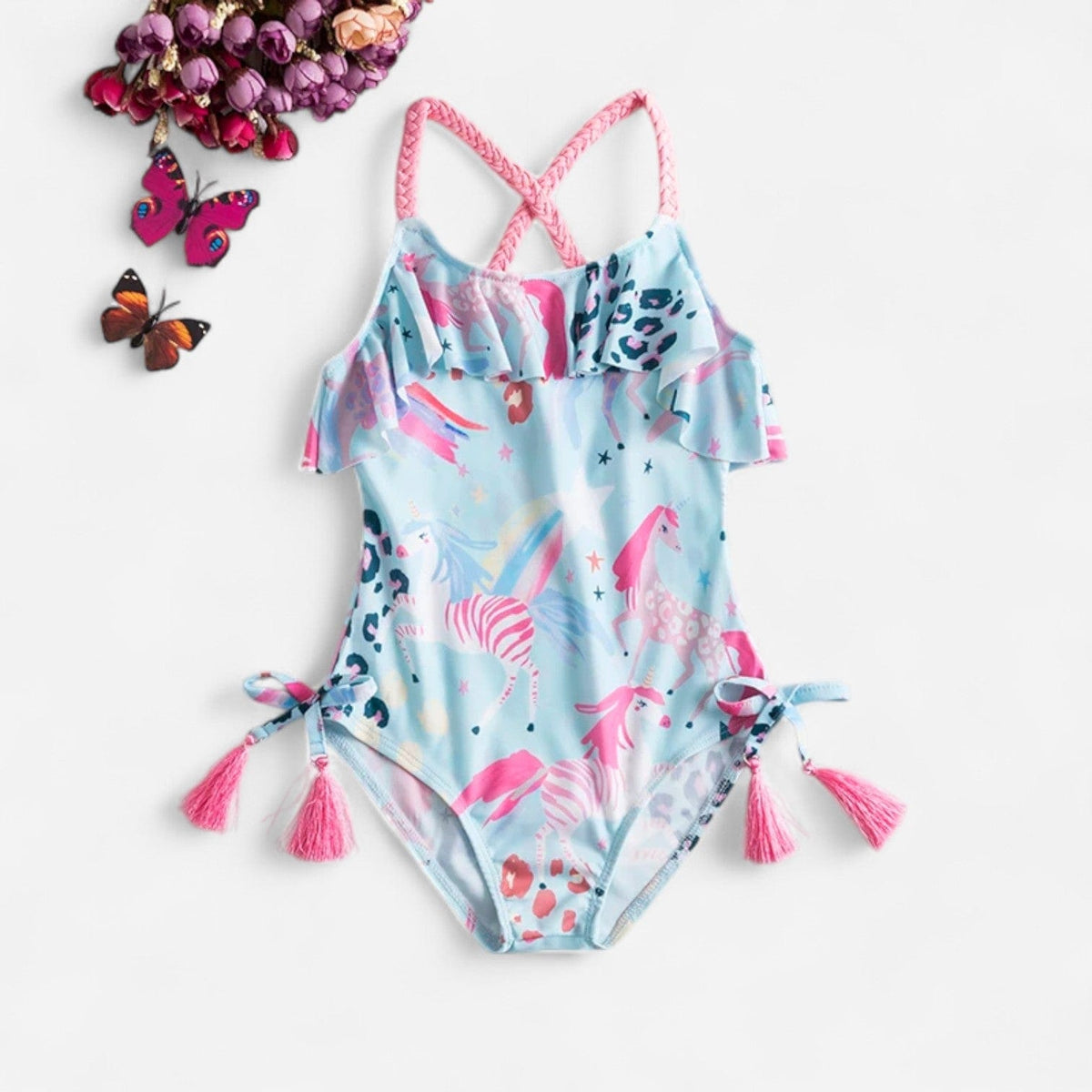 Body Combinaison Bébé - Licorne Bleu