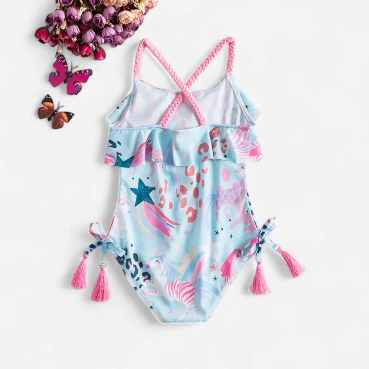 Body Combinaison Bébé - Licorne Bleu