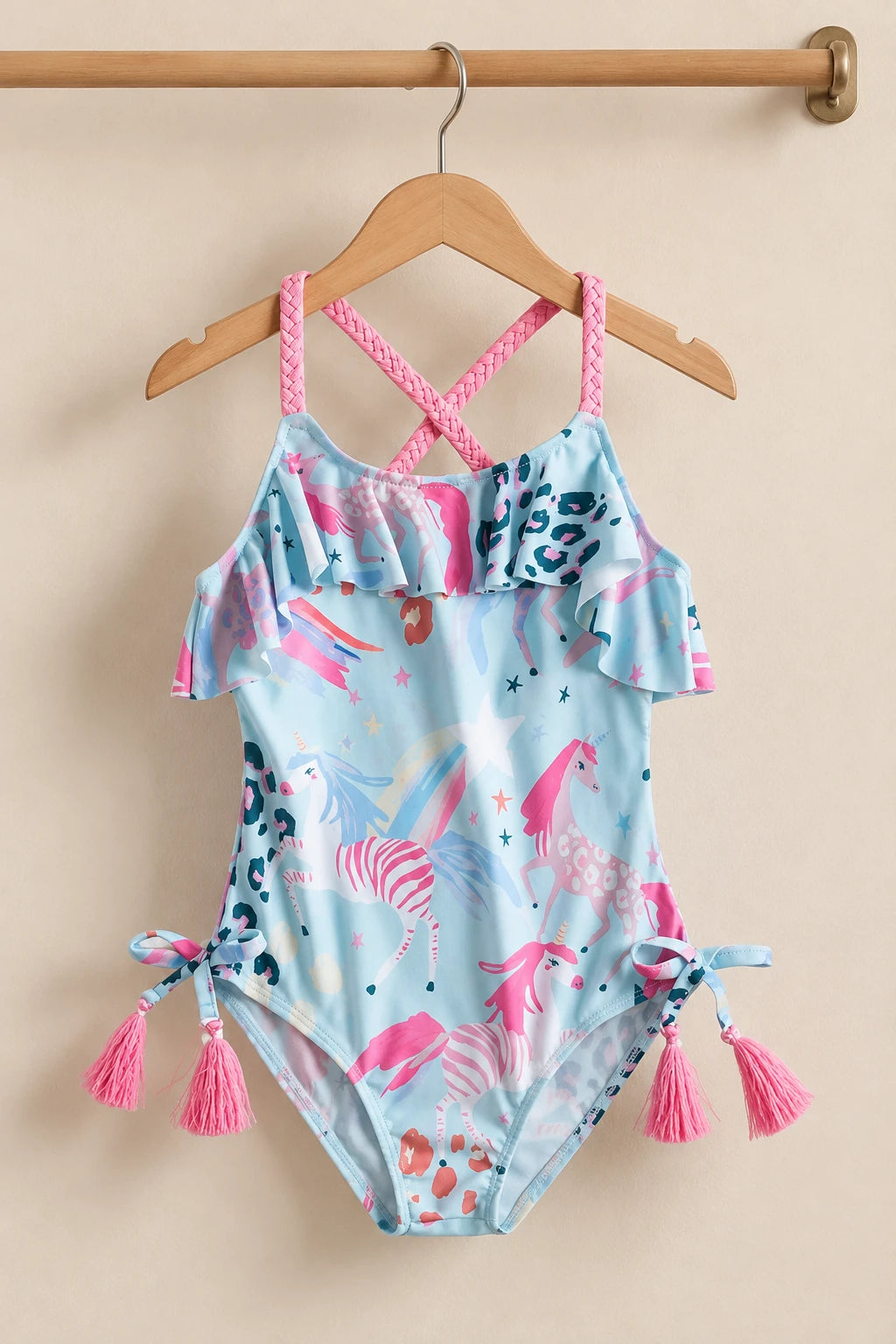 Body Combinaison Bébé - Licorne Bleu