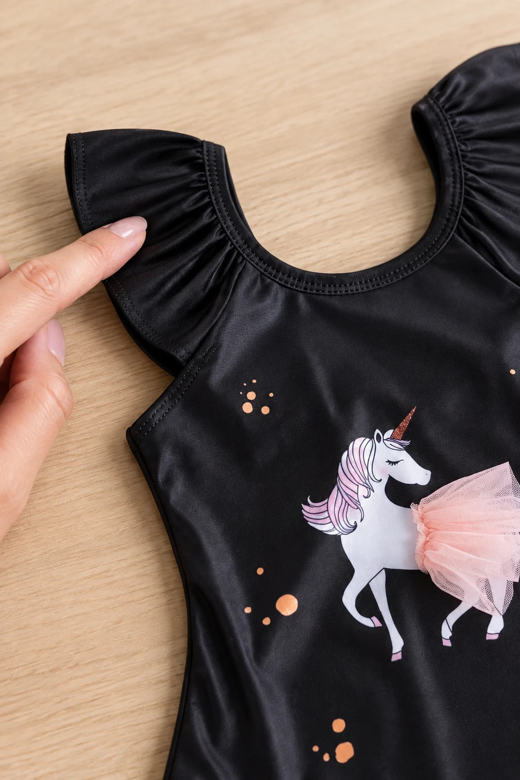Body Combinaison Bébé - Licorne Noir