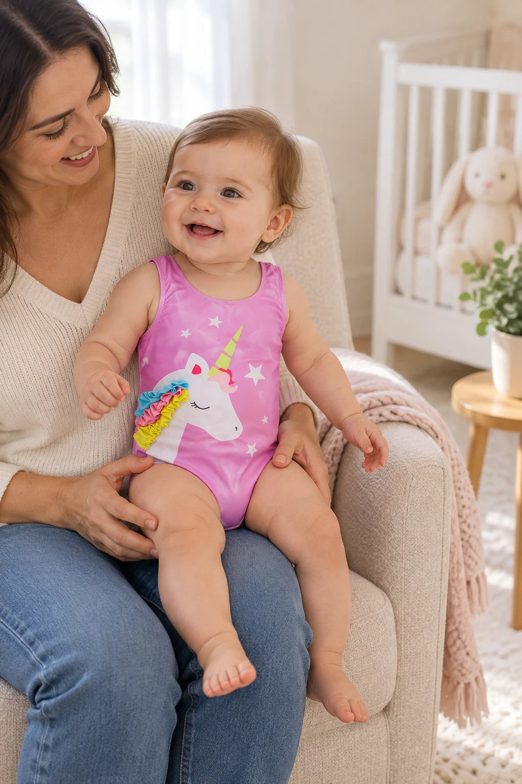 Body Combinaison Bébé - Licorne Violet