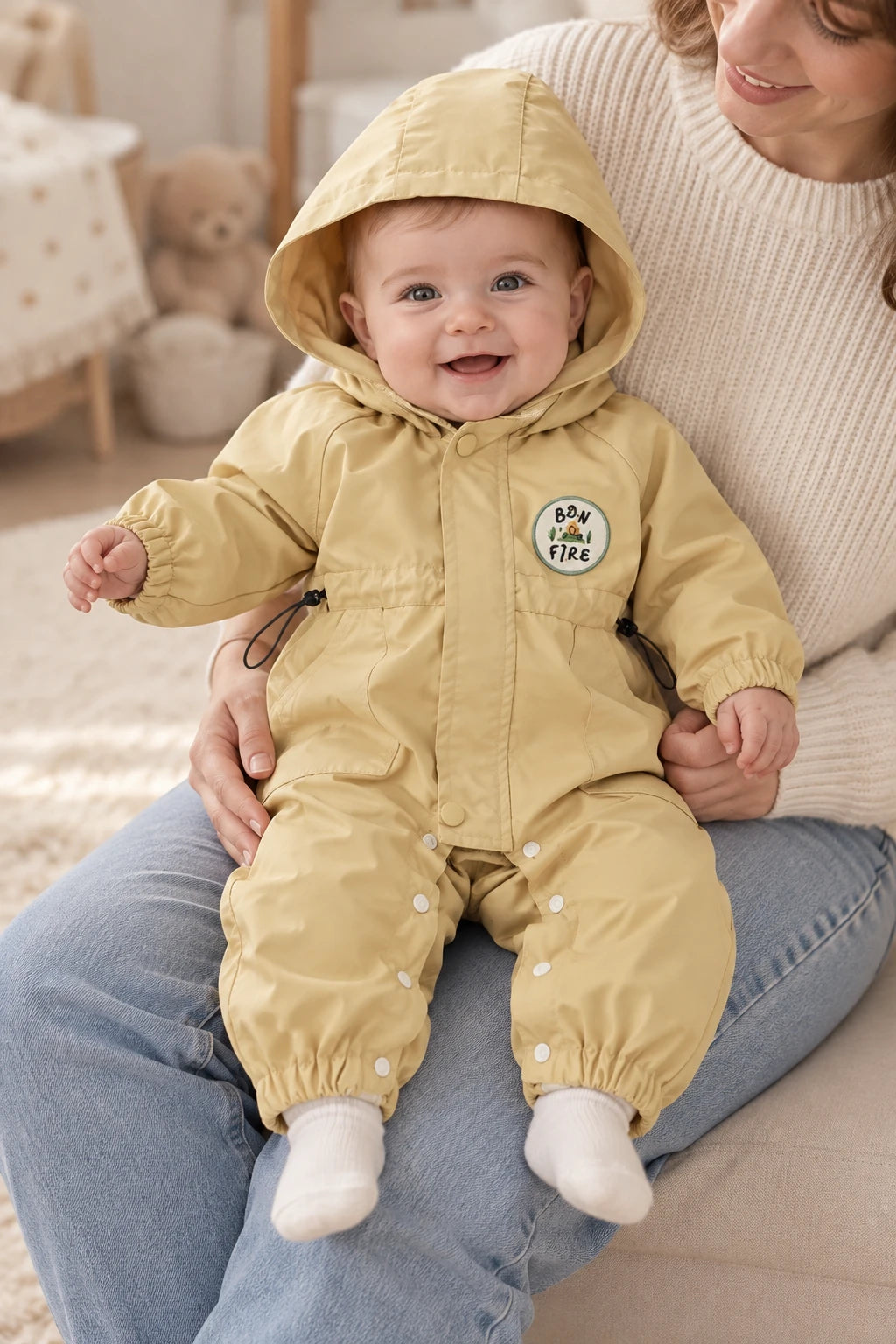 Combinaison Anti Pluie Bebe - Beige