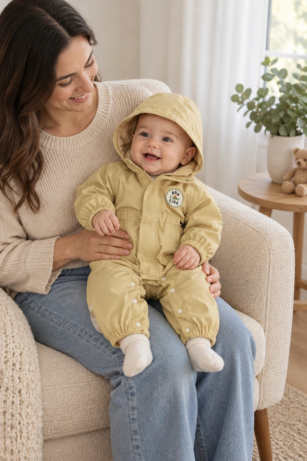 Combinaison Anti Pluie Bebe - Beige