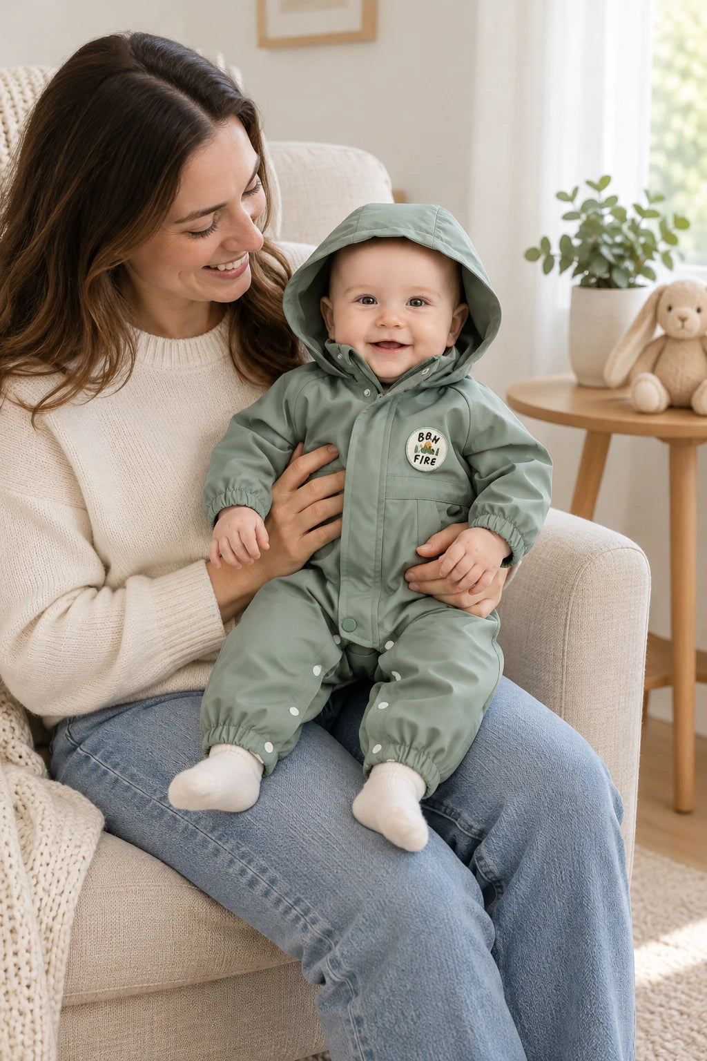Combinaison Anti Pluie Bebe - Vert
