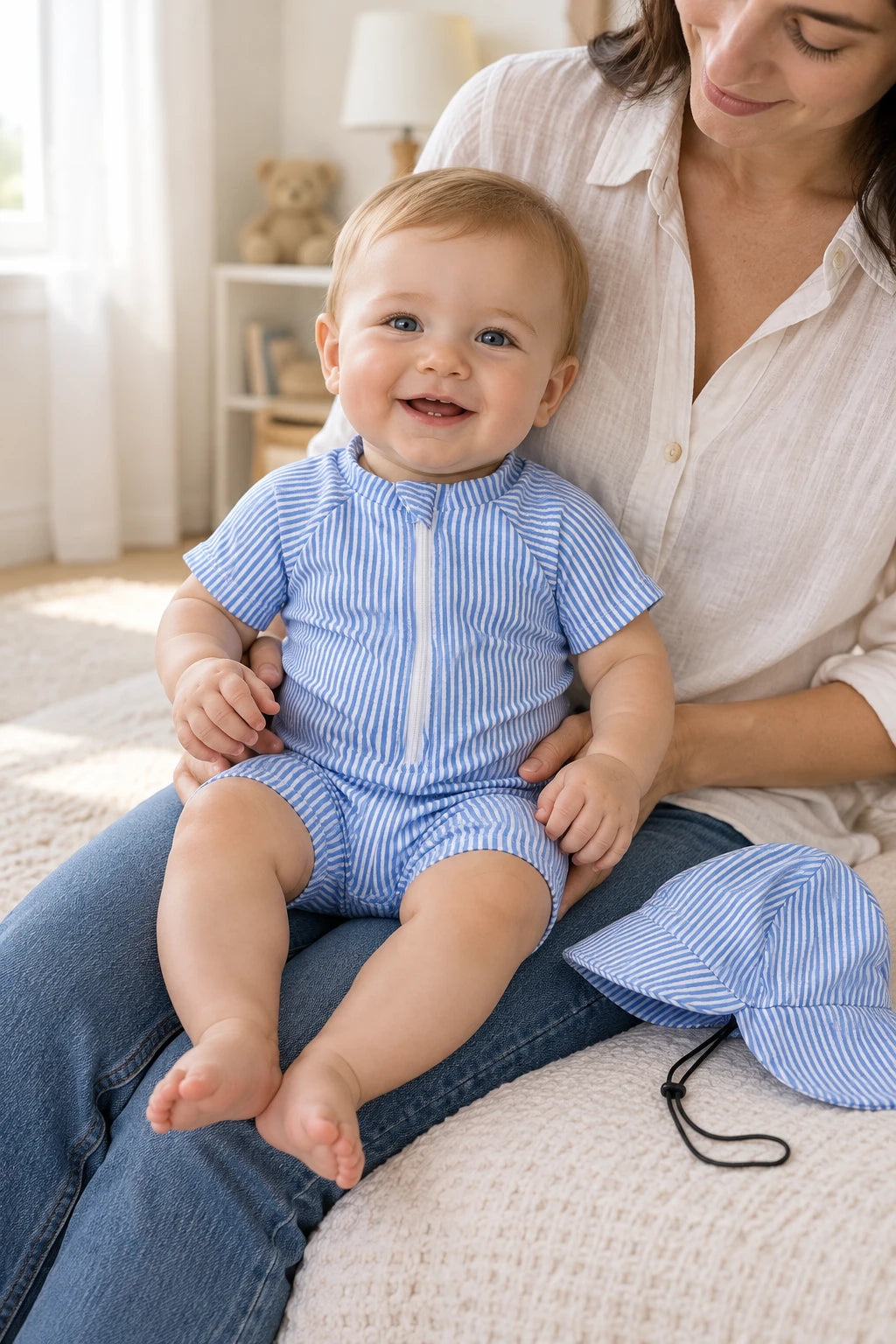 Combinaison Anti UV Bébé Garçon - Bleu