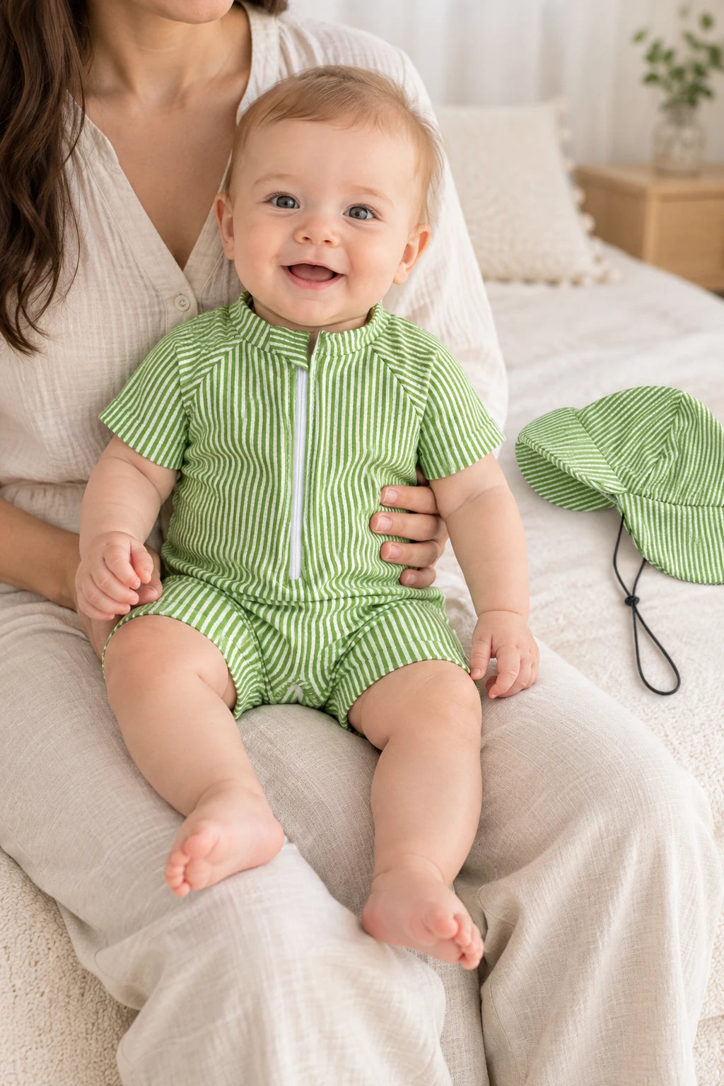 Combinaison Anti UV Bébé Garçon - Vert