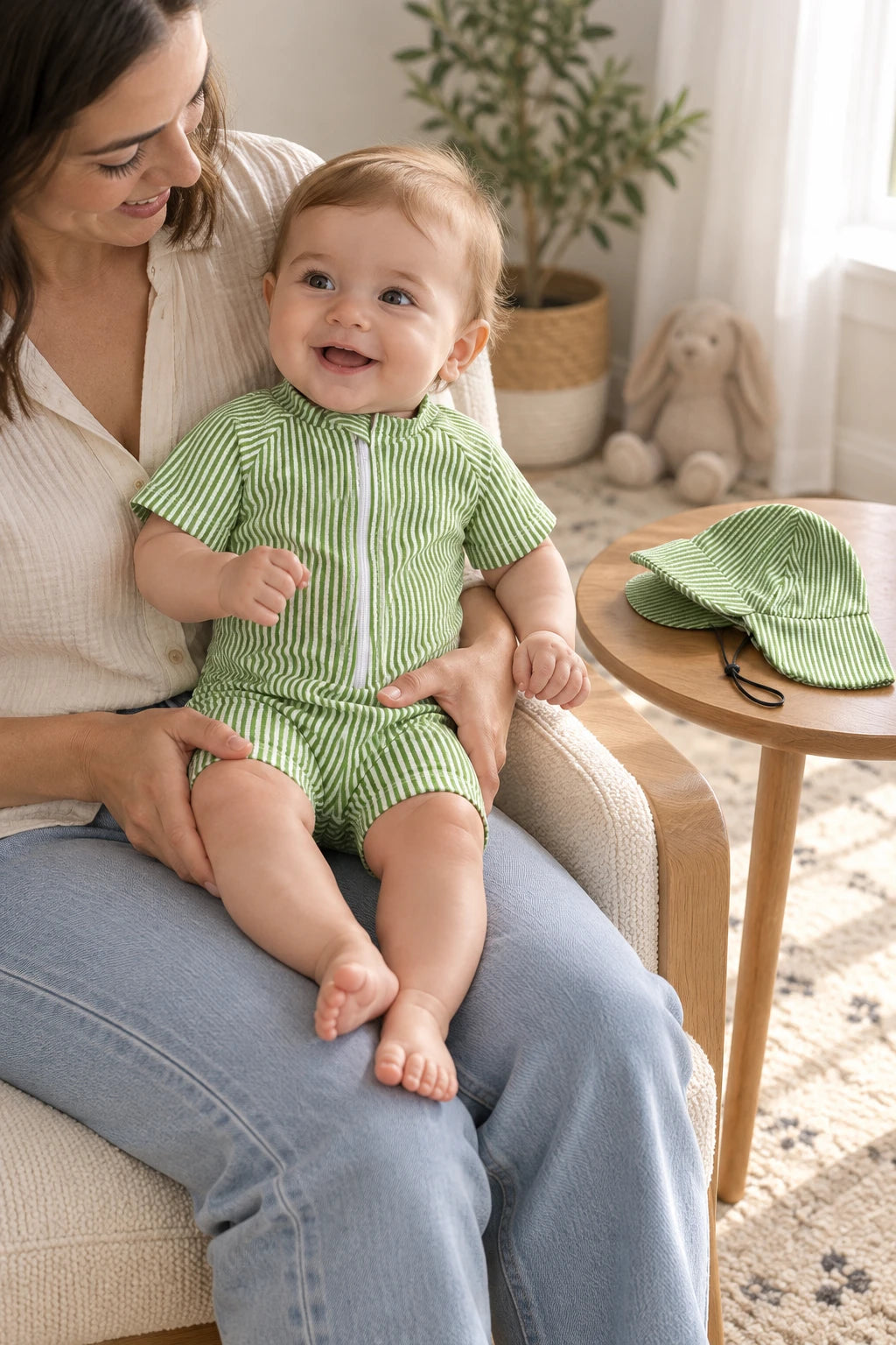 Combinaison Anti UV Bébé Garçon - Vert