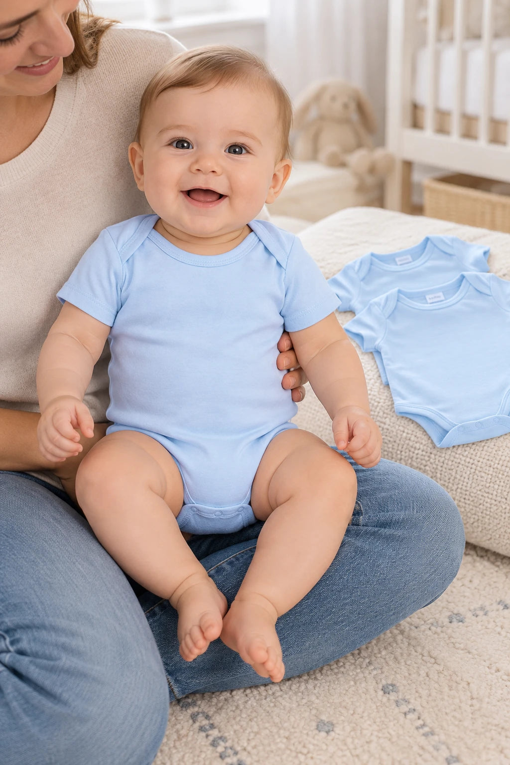 Combinaison Bebe Bleu Clair - x3