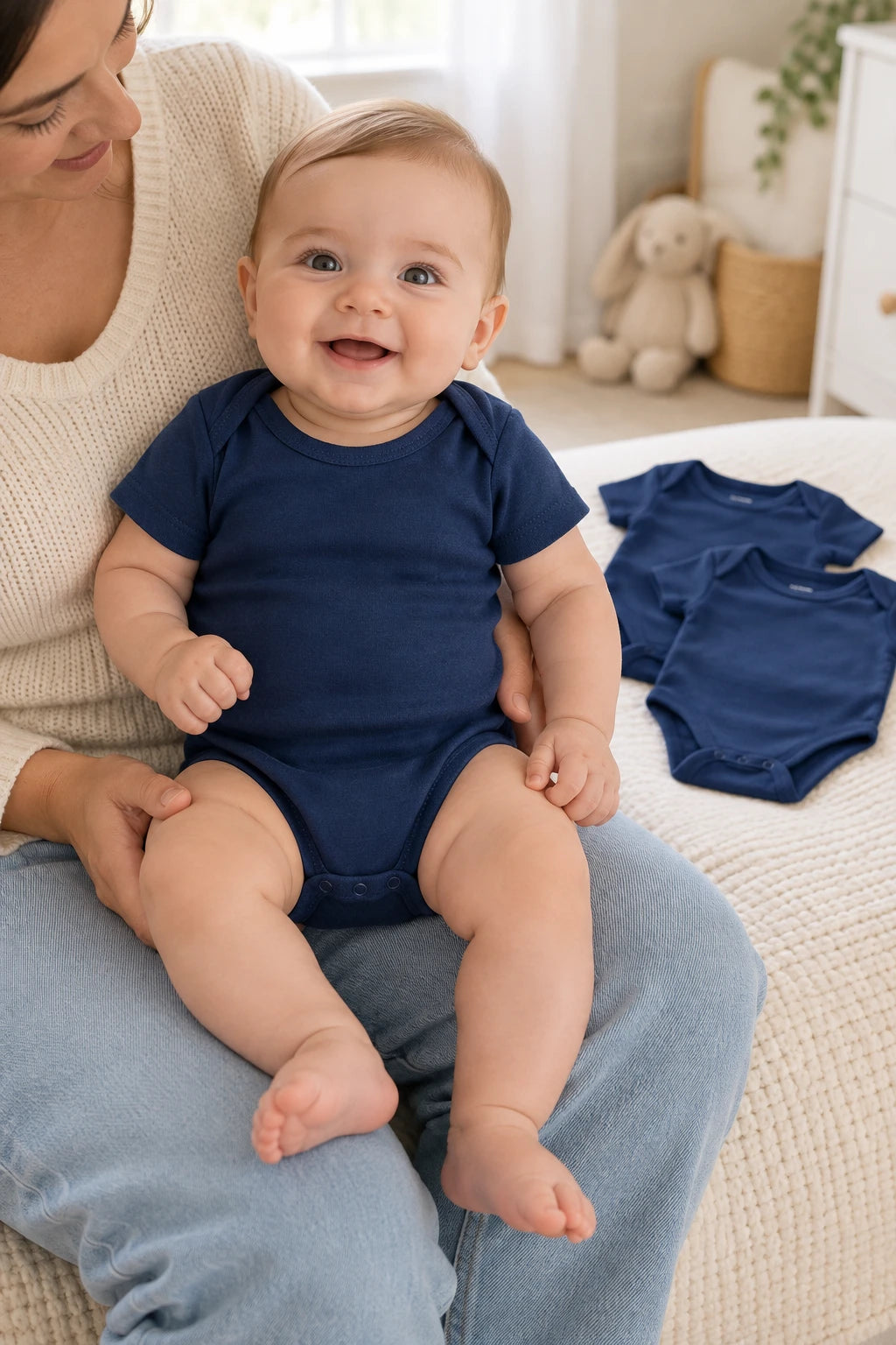 Combinaison Bebe Bleu Foncé - x3