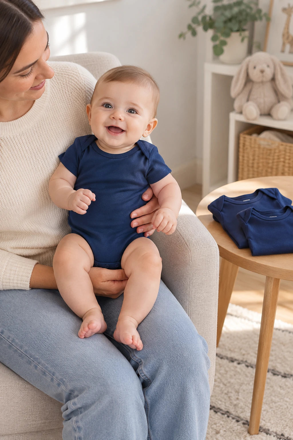 Combinaison Bebe Bleu Foncé - x3