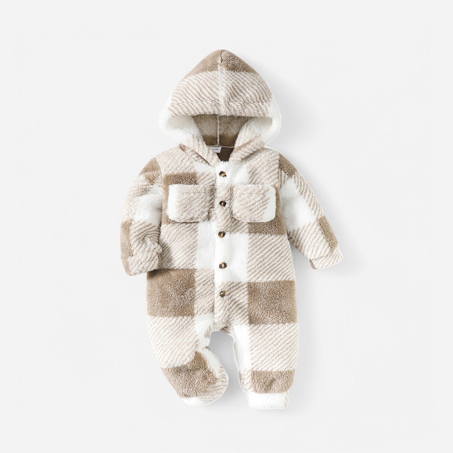 Combinaison Bebe Capuche Fourrure - Beige
