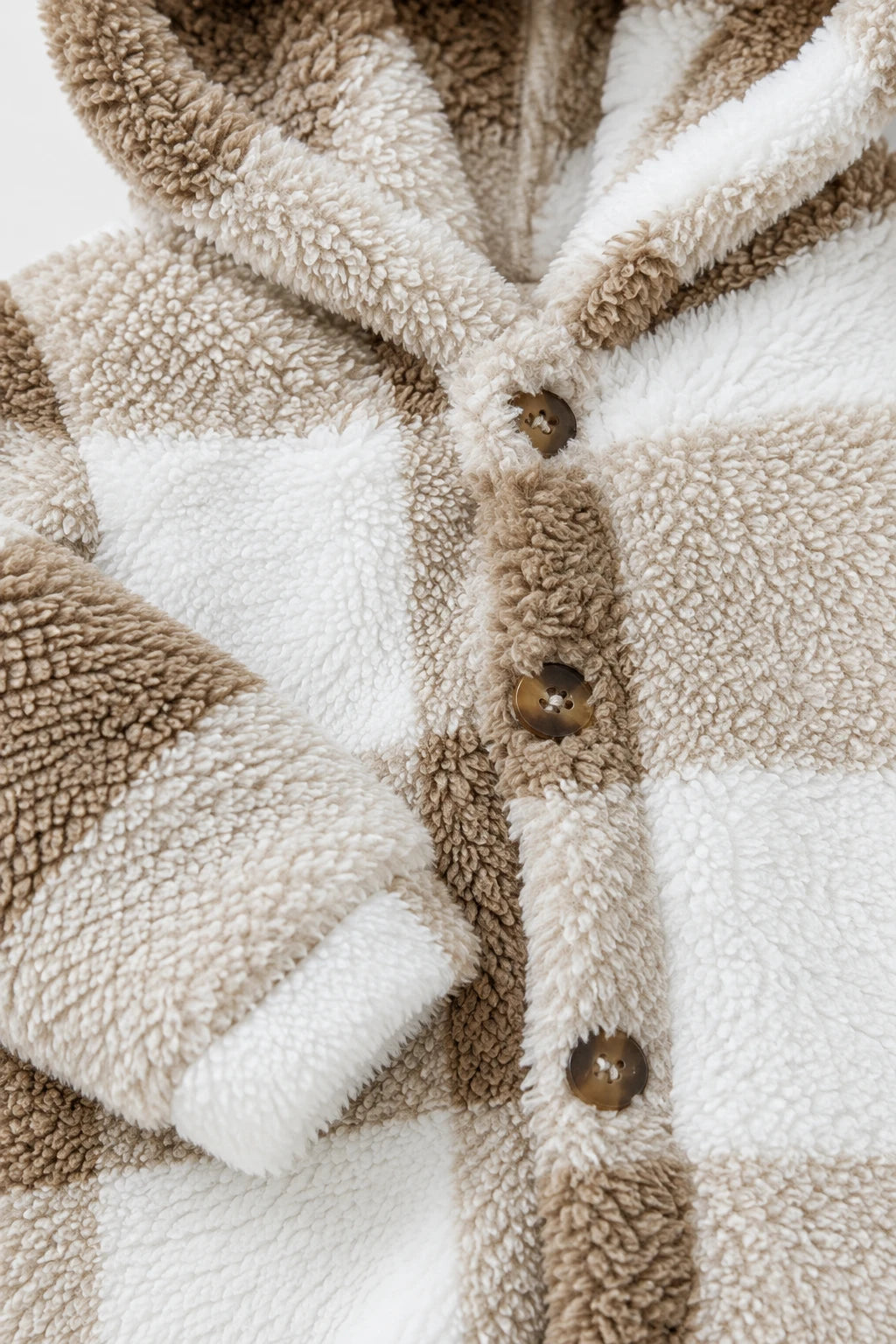 Combinaison Bebe Capuche Fourrure - Beige