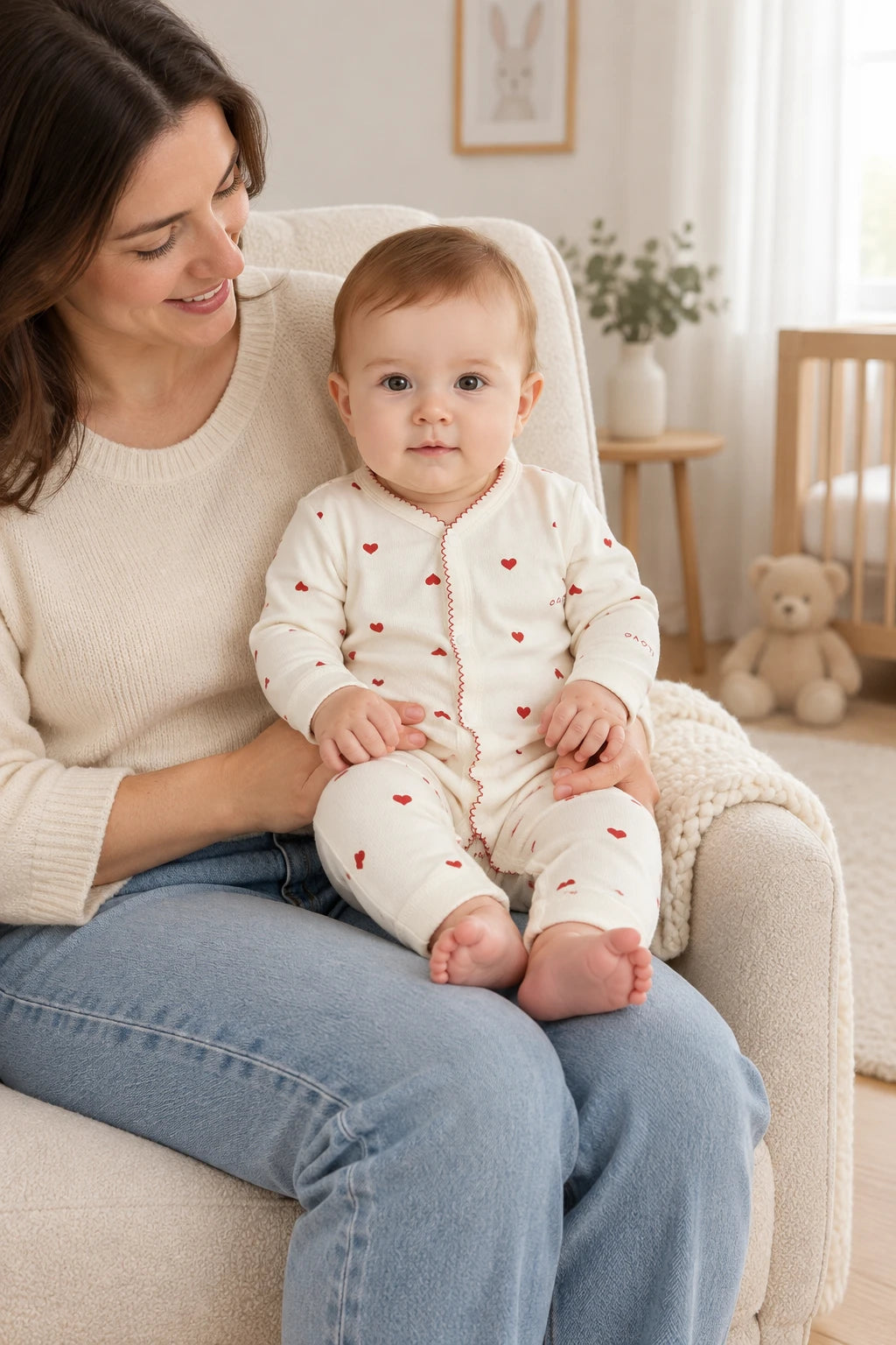 Combinaison Bebe Coeur