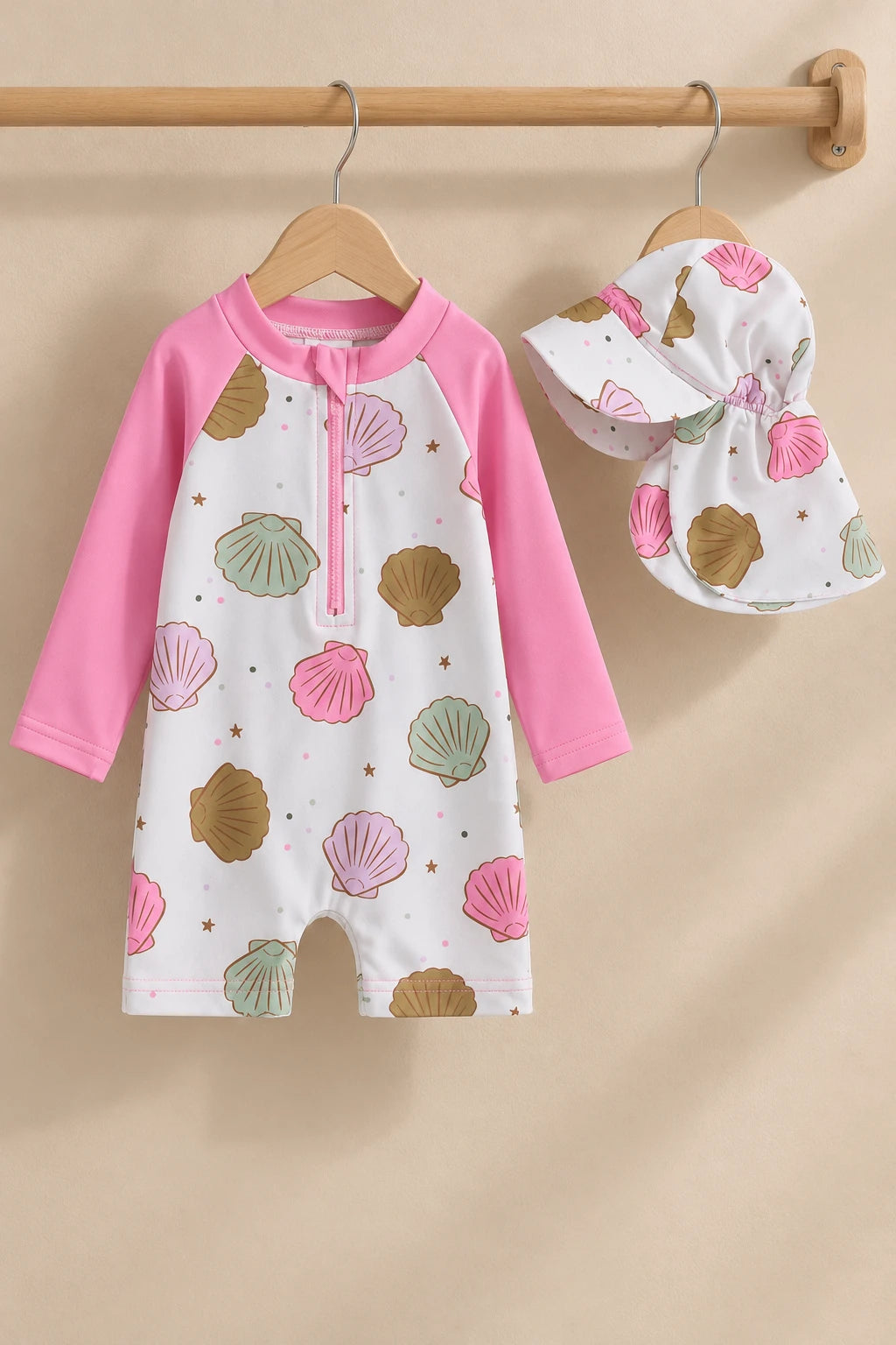 Combinaison Bebe Coquillage - Blanc