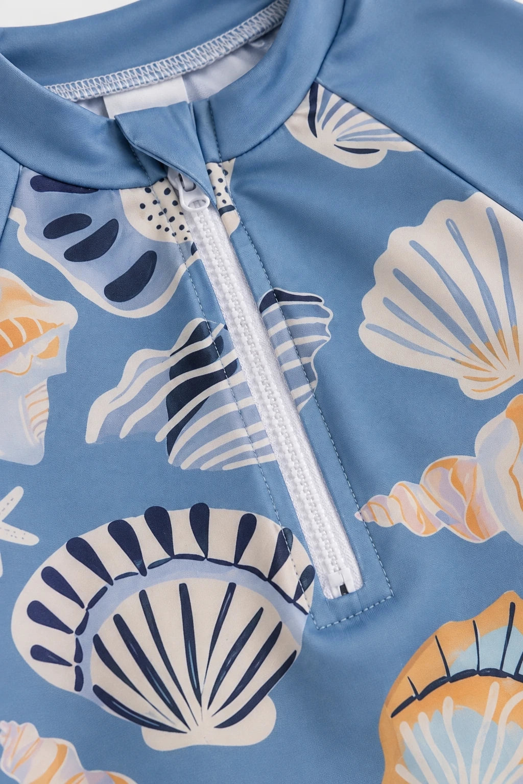 Combinaison Bebe Coquillage - Bleu