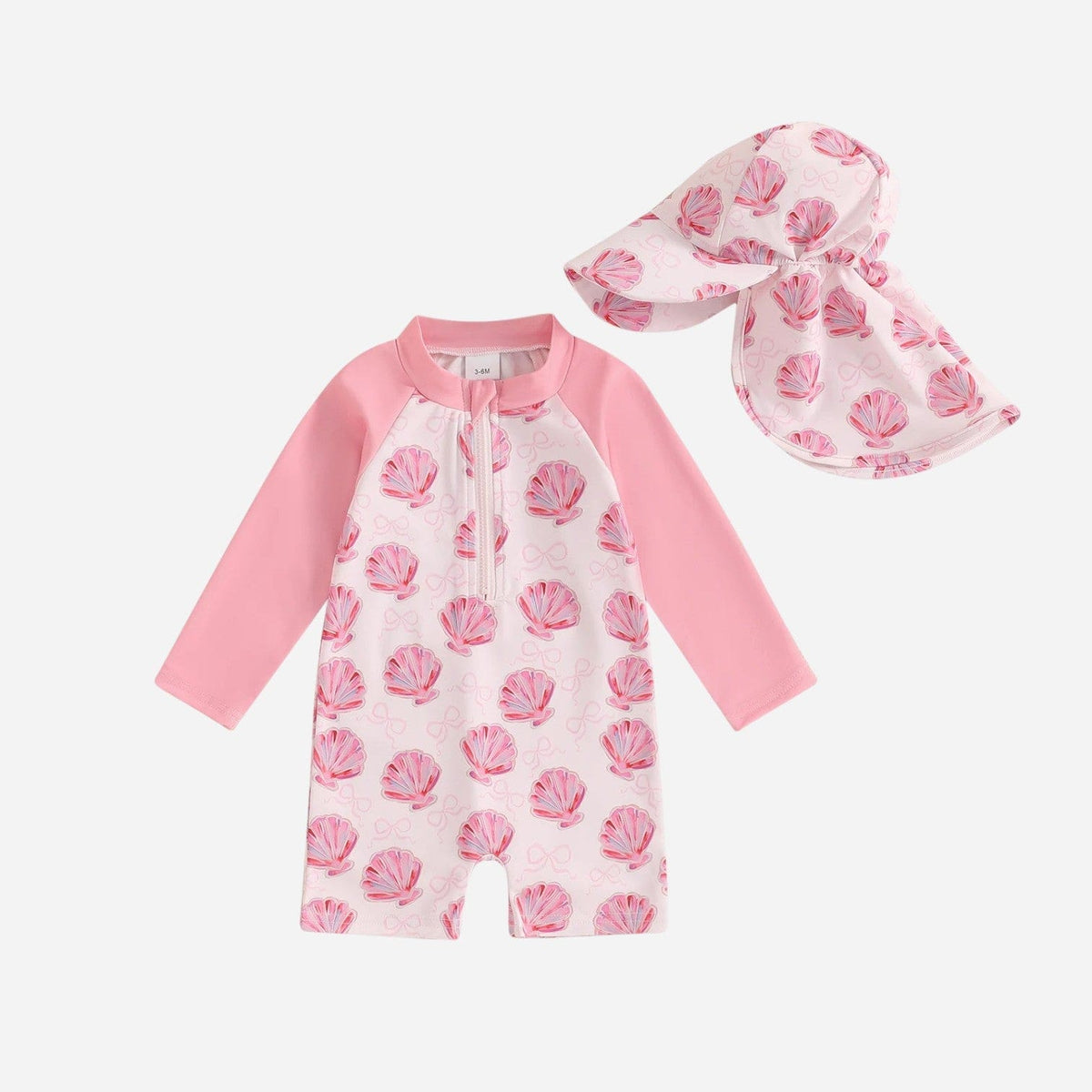 Combinaison Bebe Coquillage - Rose