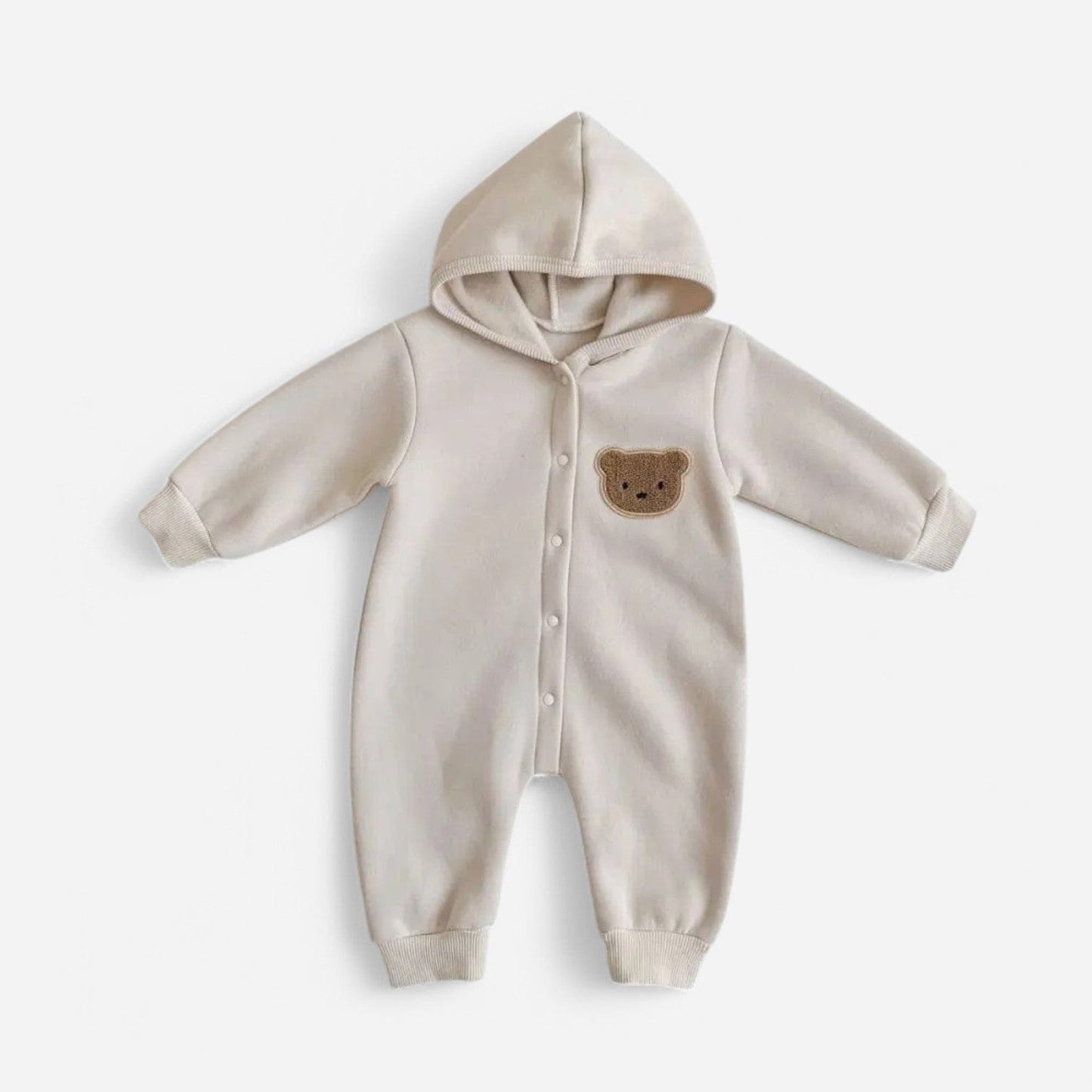 Combinaison Bebe Coton Ourson - Beige