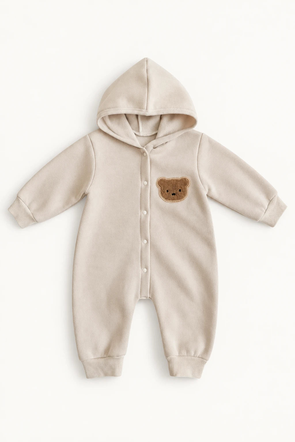 Combinaison Bebe Coton Ourson - Beige