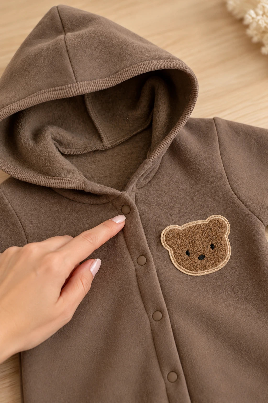 Combinaison Bebe Coton Ourson - Marron
