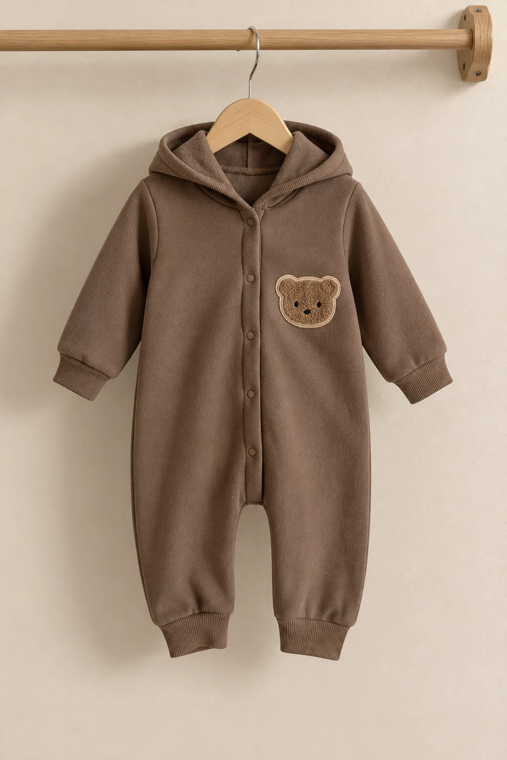 Combinaison Bebe Coton Ourson - Marron