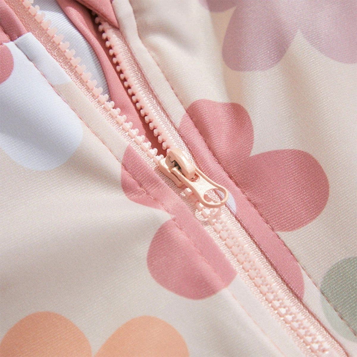 Combinaison Bebe Fleurs - Rose