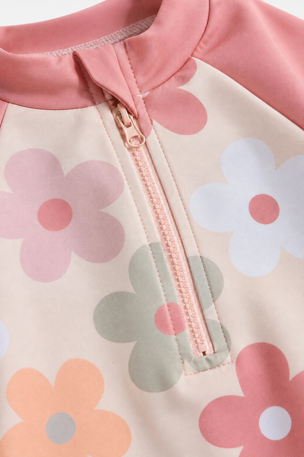 Combinaison Bebe Fleurs - Rose