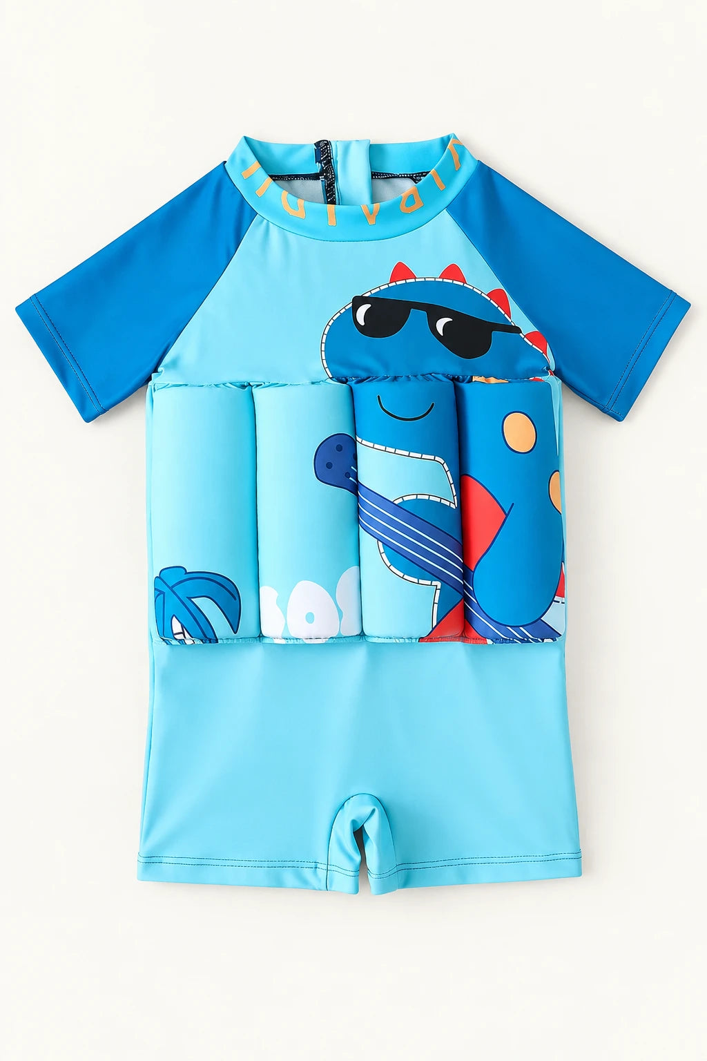 Combinaison Bebe Flottante - Dinosaure Bleu