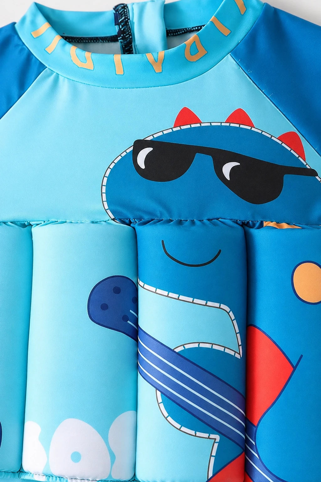 Combinaison Bebe Flottante - Dinosaure Bleu