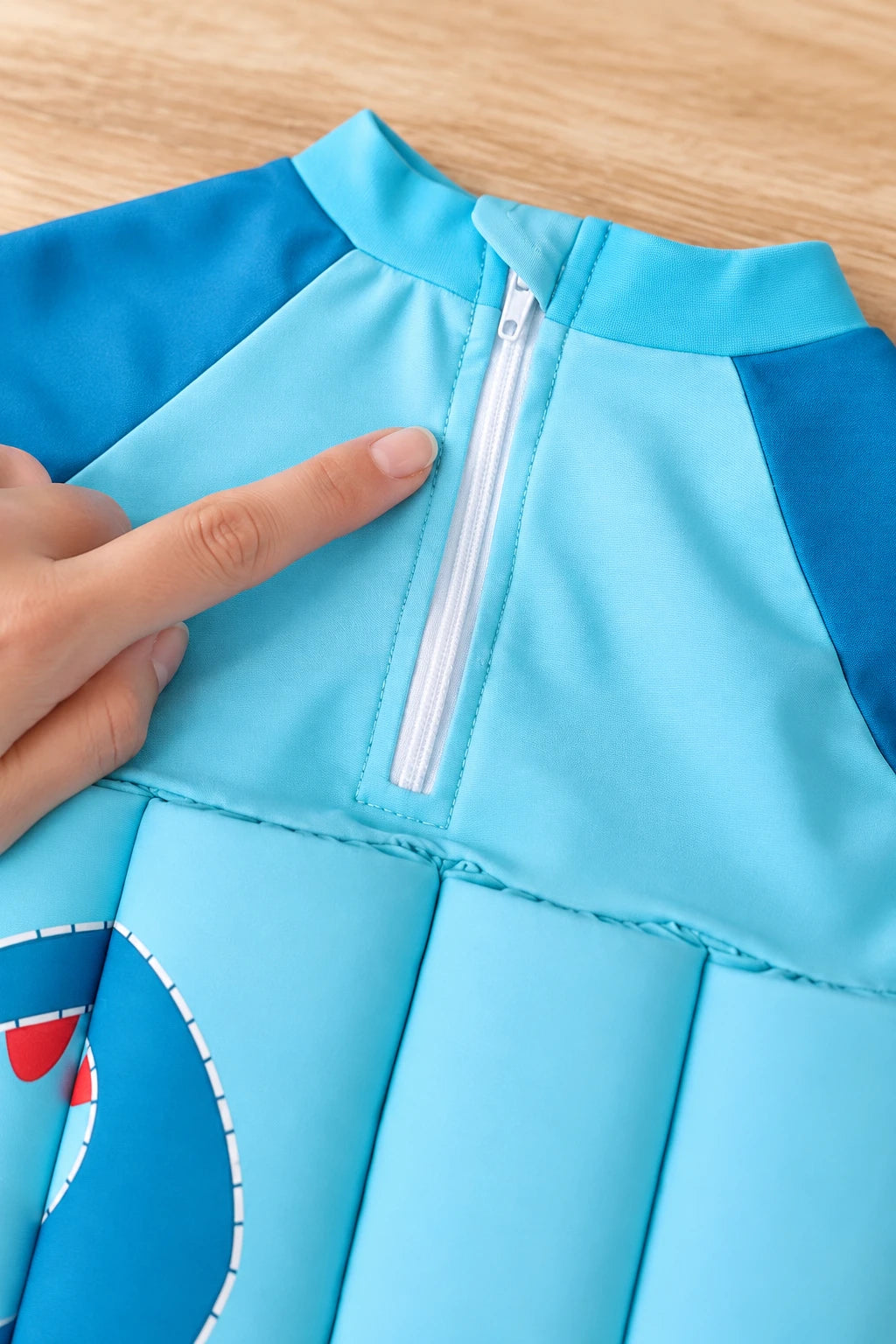 Combinaison Bebe Flottante - Dinosaure Bleu