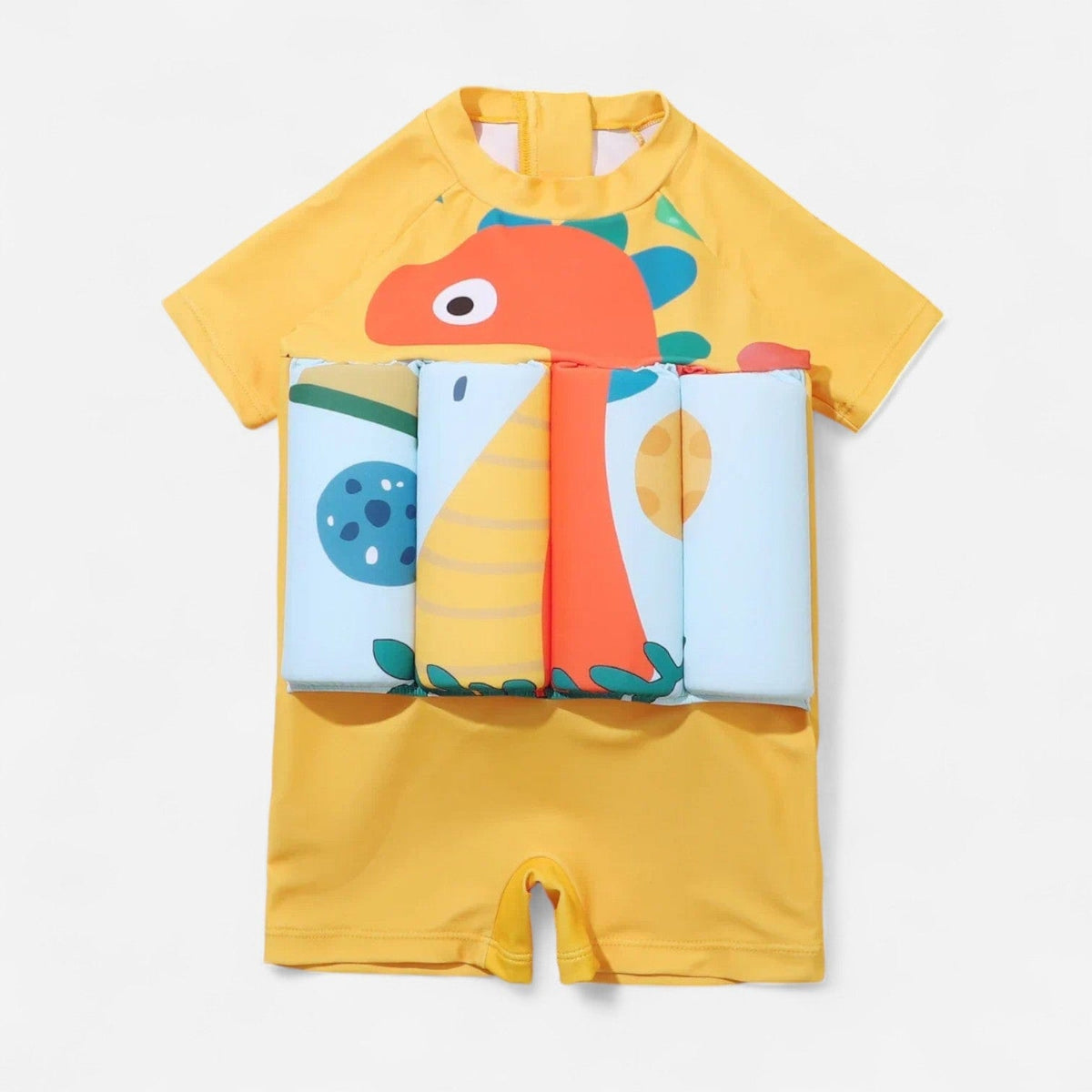 Combinaison Bebe Flottante - Dinosaure Jaune