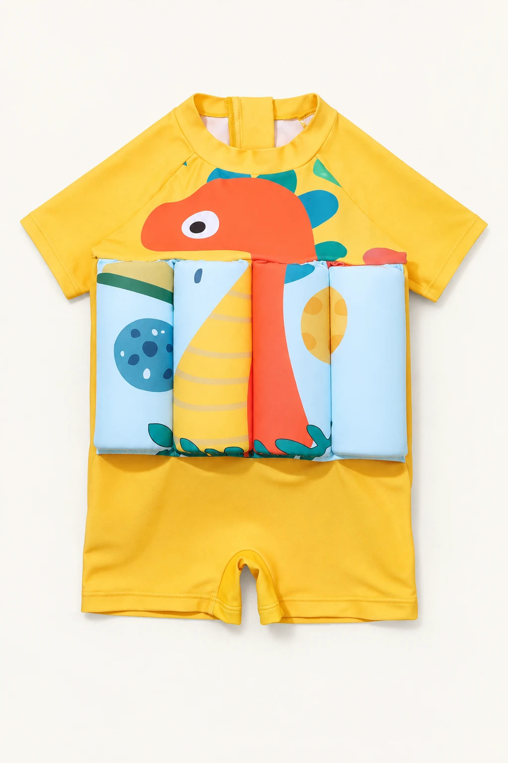 Combinaison Bebe Flottante - Dinosaure Jaune