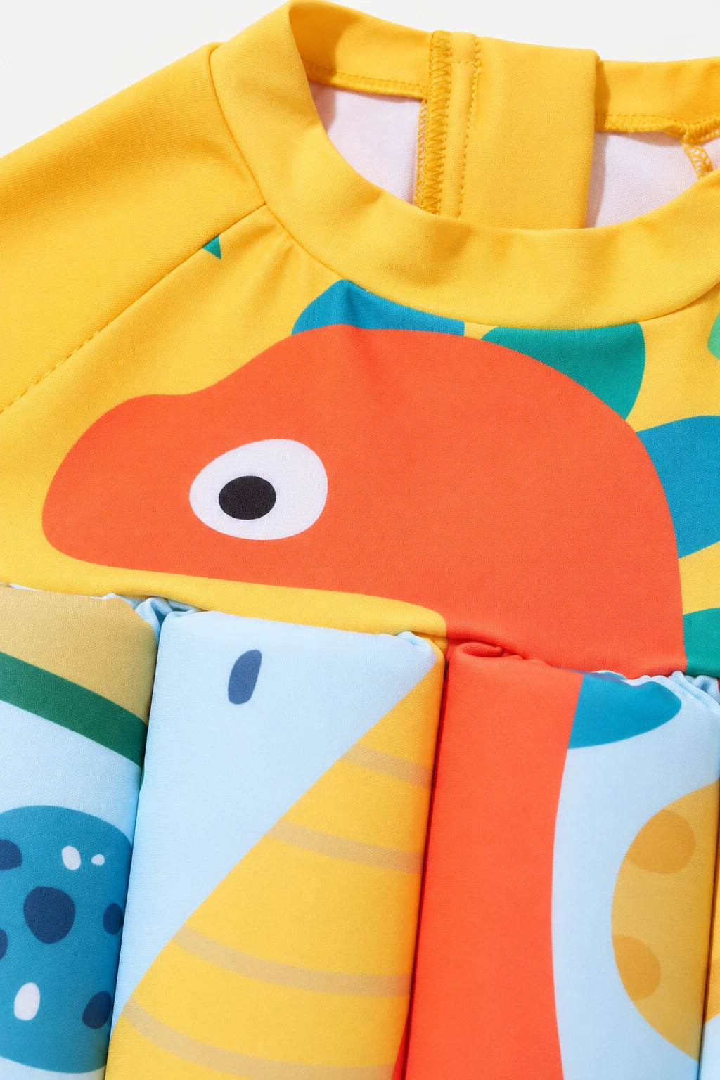 Combinaison Bebe Flottante - Dinosaure Jaune