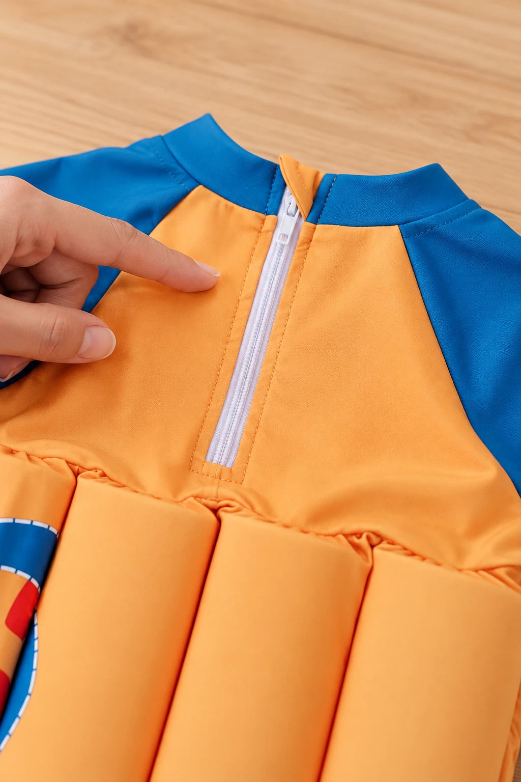 Combinaison Bebe Flottante - Dinosaure Orange