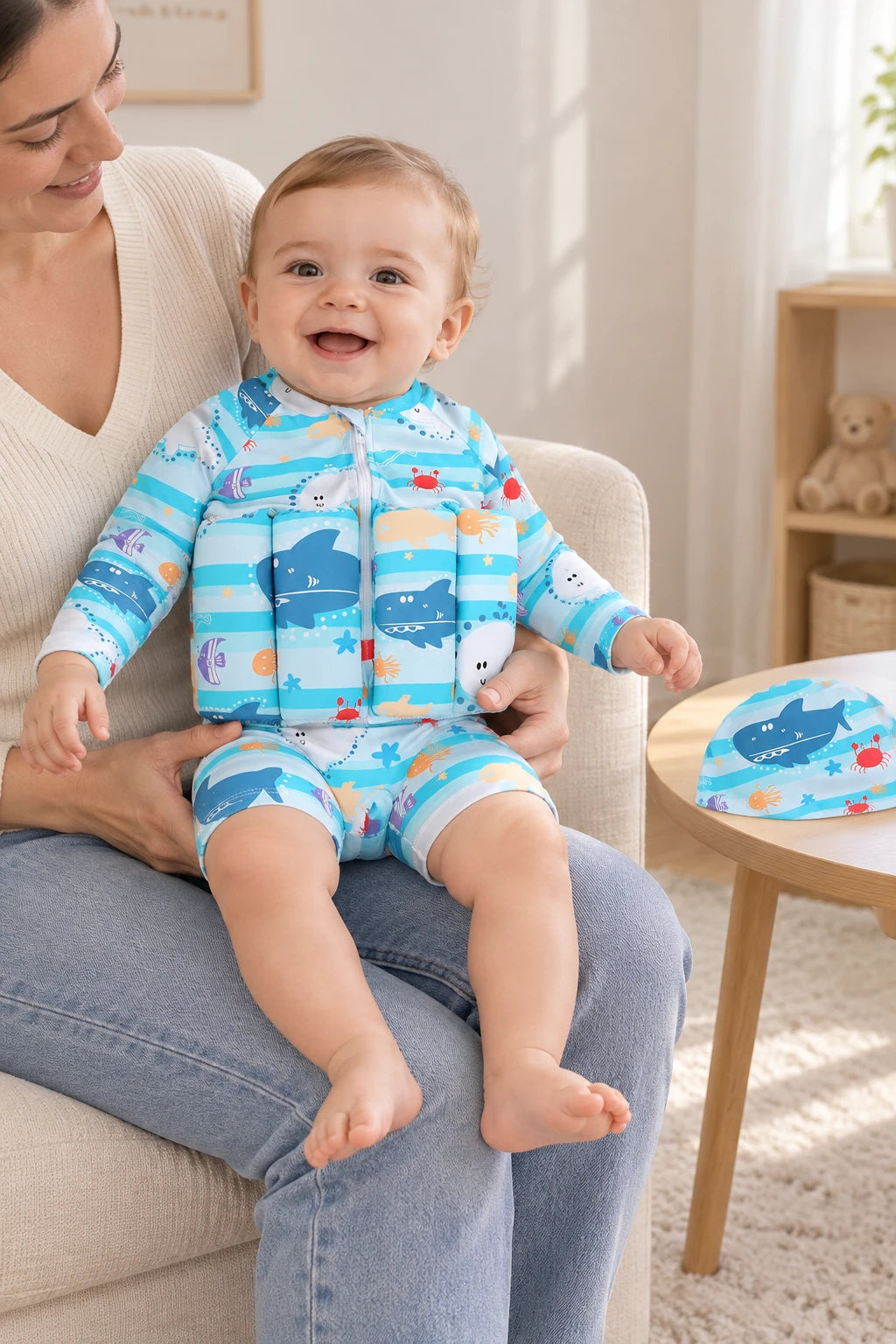 Combinaison Bebe Flottante - Requin